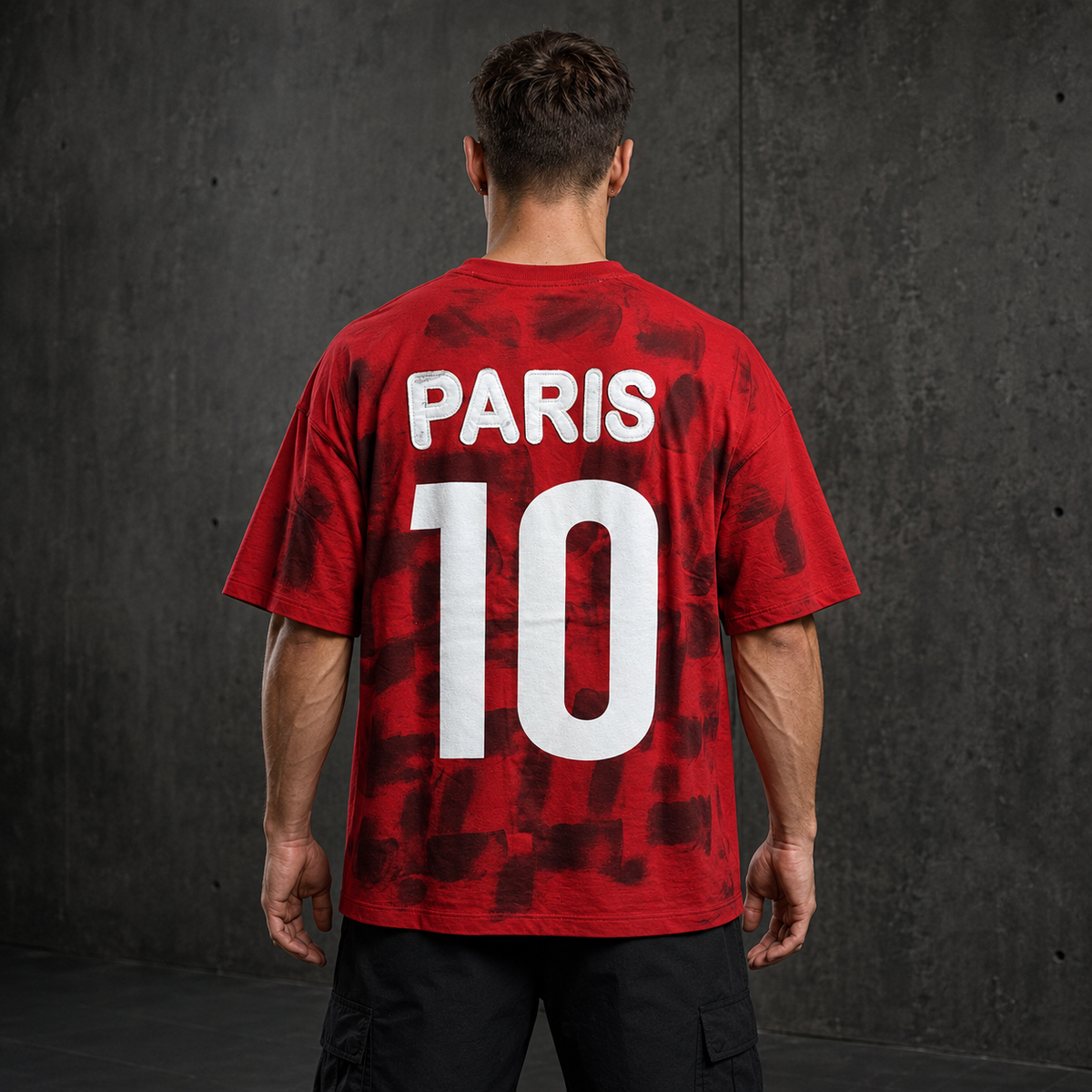 Paris After Dark – All-Over Graphic Oversized T-Shirt