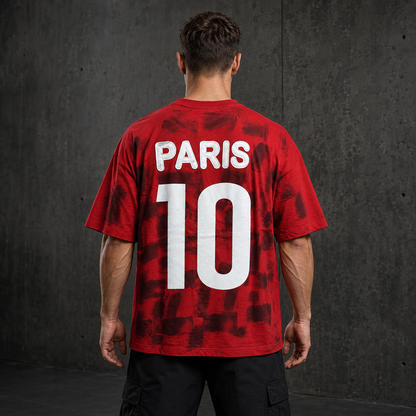 Paris After Dark – All-Over Graphic Oversized T-Shirt