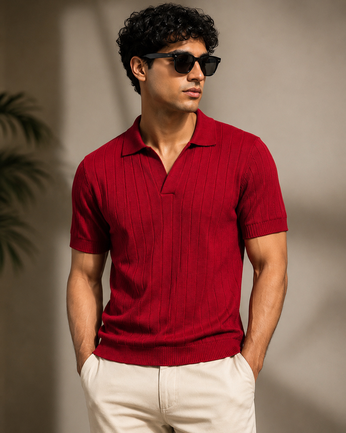 Essential Polo – Scarlet Rib