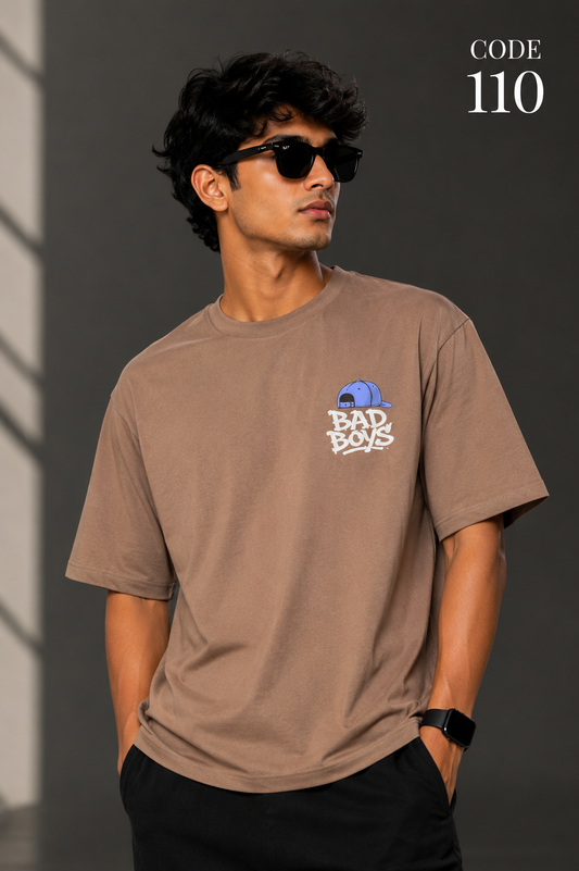 Bad boys brown tee
