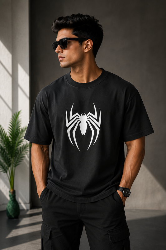 black spider tee