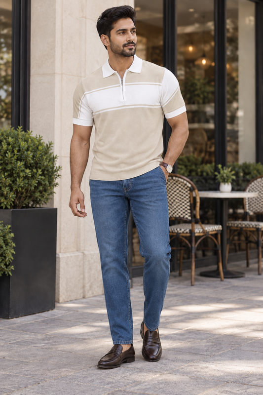 Signature Polo – Champagne Horizon