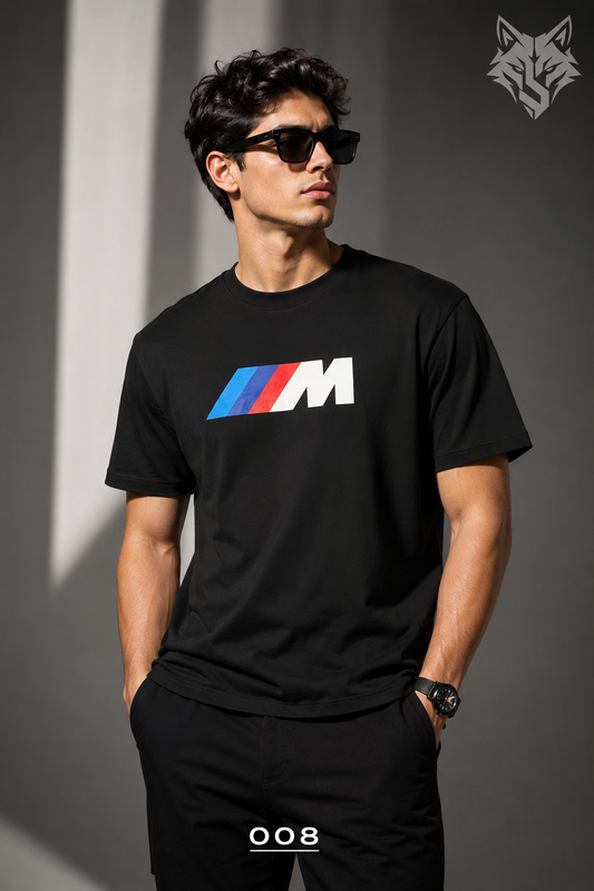 M Power Black – Racing Graphic Oversized T-Shirt