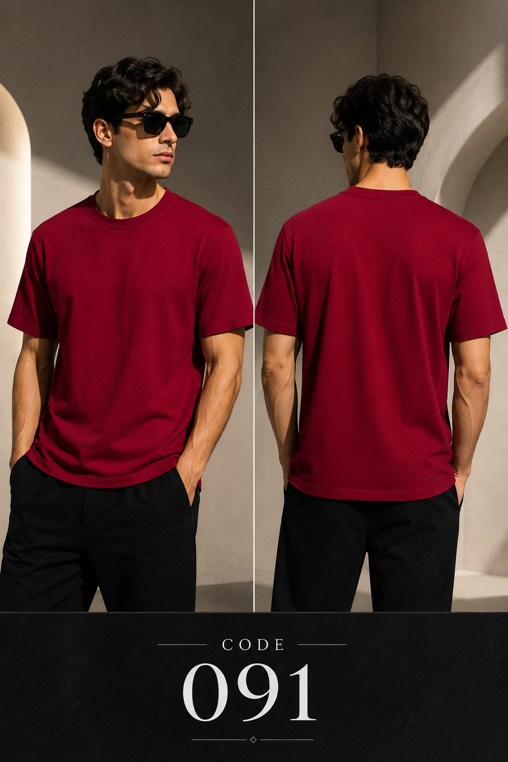 Solid plain Red tee