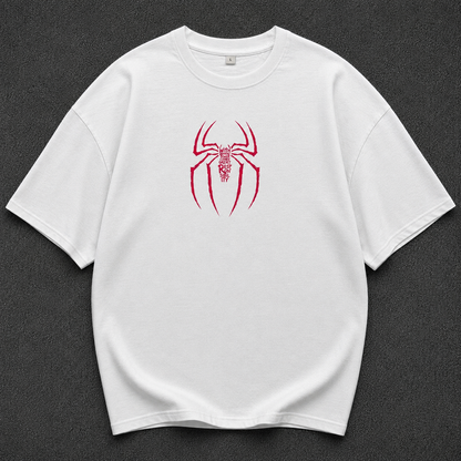 Spider Duo Pink – Logo Print Oversized T-Shirt