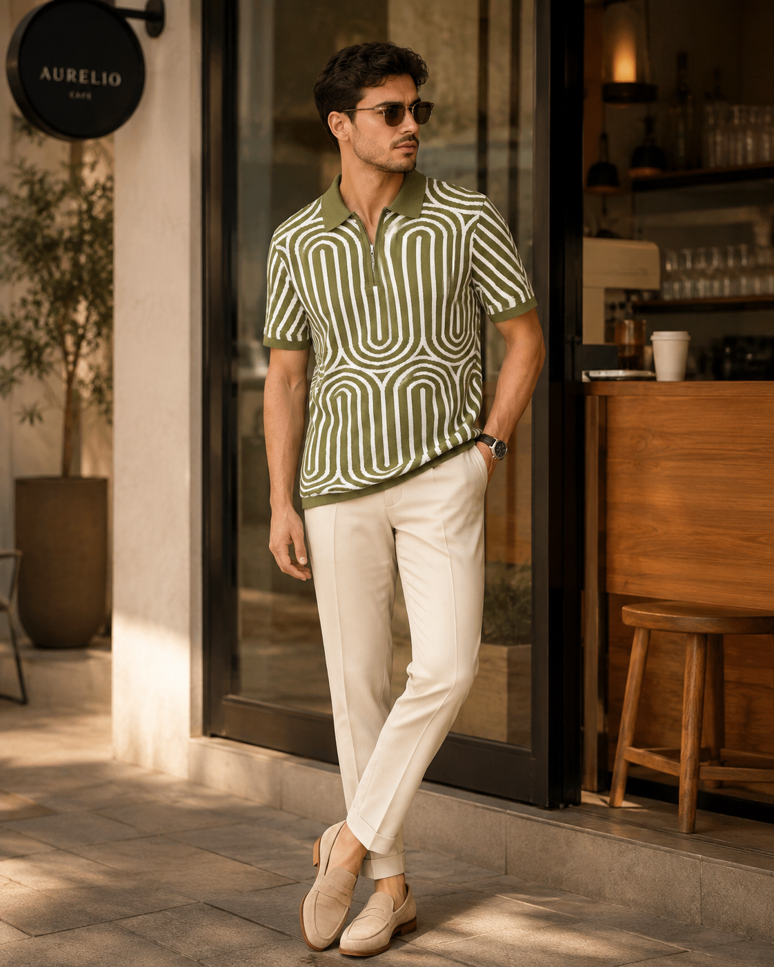 Premium designer green Polo