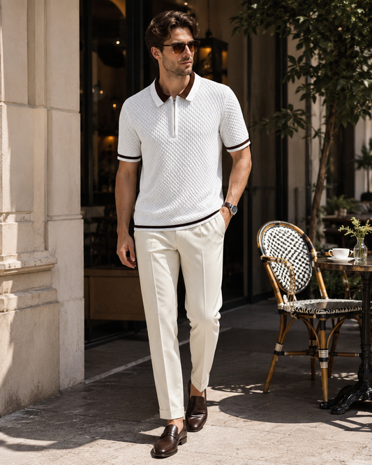 Essential Polo – Frost Honeycomb