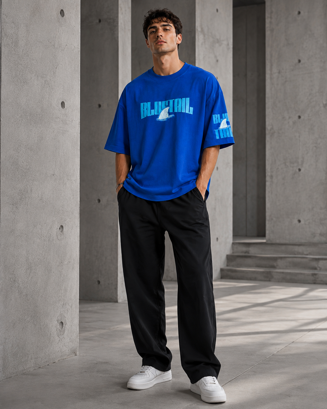 Bluetail – Logo Print Oversized T-Shirt