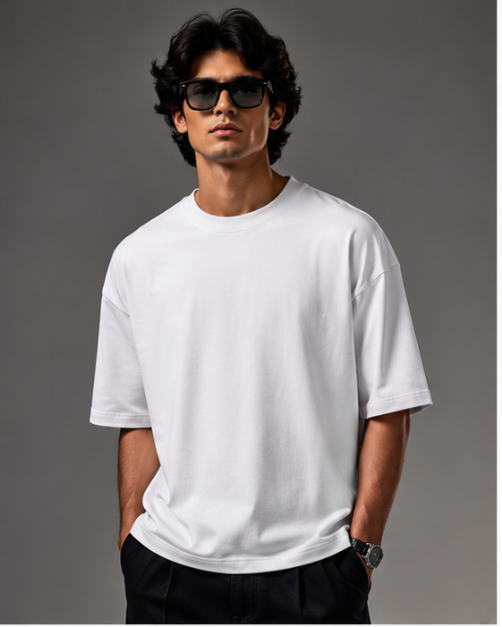 Core 250 GSM Oversized T-Shirt – Classic White