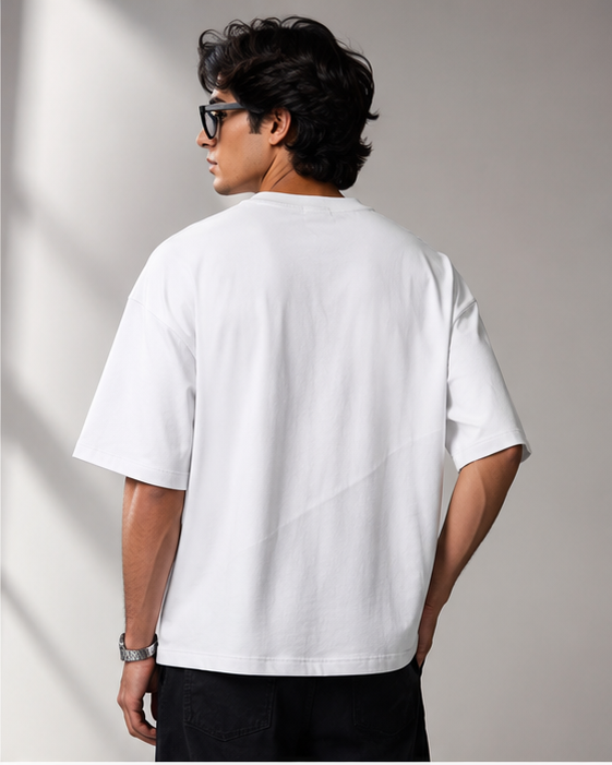 Core 250 GSM Oversized T-Shirt – Classic White
