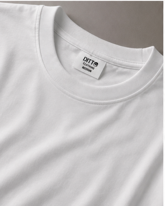 Core 250 GSM Oversized T-Shirt – Classic White
