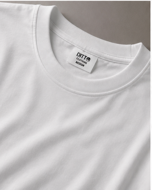 Core 250 GSM Oversized T-Shirt – Classic White
