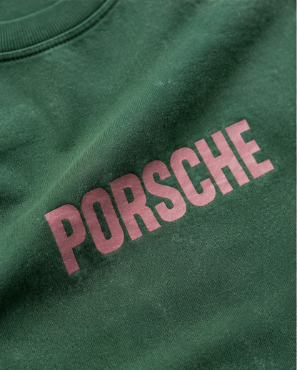 Porsche Retro Drive – Acid-Wash Graphic Oversized T-Shirt