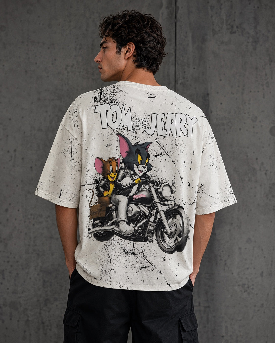 Tom and Jerry cream T-shirt – back view